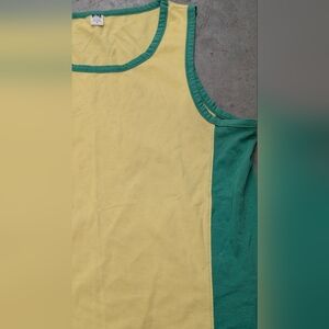 N2N Yellow And Green Tank Top, Small